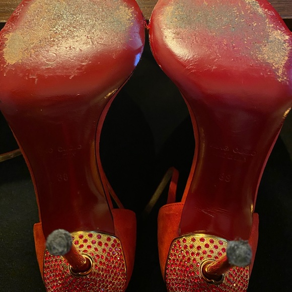 Francesco Sacco Rosso Heels size 38 - Picture 2 of 9